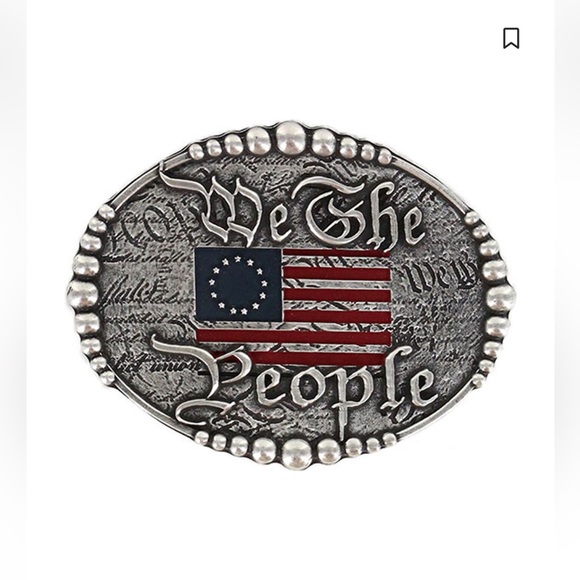 Cody’s James We The Free Patriotic Oval Belt Buckle - Picture 3 of 5